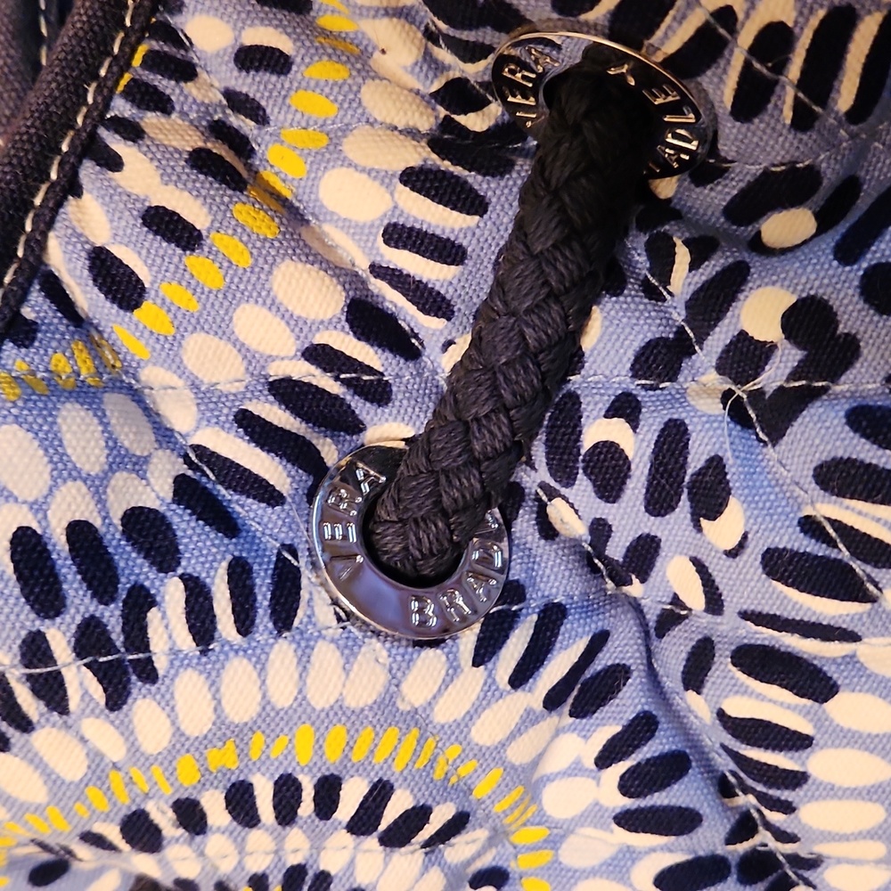 Vera Bradley Blue & White Shoulder Purse - Picture 10 of 10